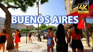 BUENOS AIRES Argentina walking tour city walk 4K