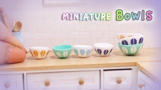 Doll Kitchen#15 DIY miniature Bowls 미니어쳐 그릇