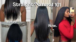 STRAIGHT NATURAL 101: HAIR TIPS FOR GROWTH & RETENTION | THE BEST PRODUCTS +  SILK PRESS MAINTENANCE