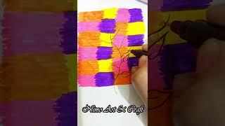 Nimo Art & craft: Relaxing Creative Art | Fun and Easy Drawing Tricks #short #art #drawing