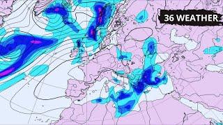 Europe Weather | January 22 , 2025 - ECMWF Model , Precipitation ( Rain Storms ) In Europe