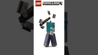 LEGO Minecraft Big figure Steve Building Animation