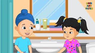 Daily Routine Rhymes with Noor and Fateh | Daily Learning Song For Kids | Punjabi Rhymes For Babies