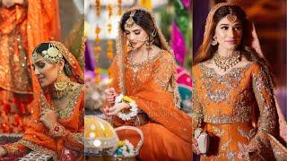 Orange Mehndi Bridal dresses 2021/#shorts/#orangebridallehenga/#orangemehndidresses2021#orangeoutfit