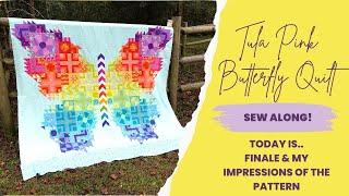 Finished!  My Impressions of the Tula Pink Butterfly Quilt 2nd Edition