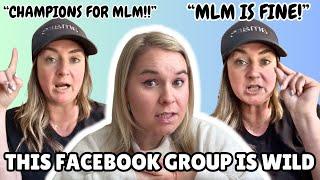 FACEBOOK GROUP VIDEOS FROM MLM SCAMMER ARE WILD