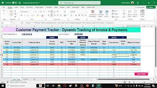 Invoice and Payment Tracking System in Microsoft Excel