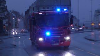 [Ålesund ] Diver Car, Ambulance and Fire Engine responding in Ålesund Norway