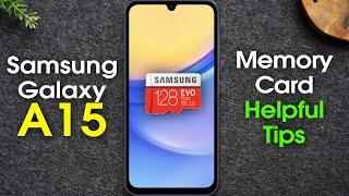 Samsung Galaxy A15 5G How to Install a Memory Card and Helpful Tips | H2TechVideos