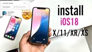 How To Install iOS 18 in iPhone 11/X/XR/ All iPhones Let's Try Guys | How to Get iOS 18 On iPhone 12