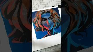 First time trying this kind of painting.It takes 1 hr 30 min time for me to complete this  #fanart