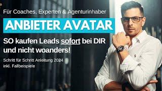 Anbieter Avatar: SO kaufen Leads sofort bei DIR und nicht woanders!