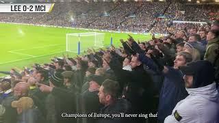 ‼️ FAN CAM ‼️ Leeds and Man City banter | Leeds 1-3 Man City