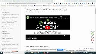 Using AdSense Mediation to Improve your Ezoic Earnings