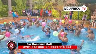  TRENDING WATER  AEROBICS CHRISTMAS POOL PARTY 2021 || MC AFRIKA TV - CROSSOVER 2022