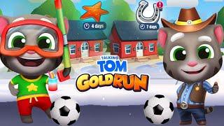 Talking Tom Gold Run Sea Stars vs Wild West - Splashy Tom vs Cowboy Tom (Christmas)