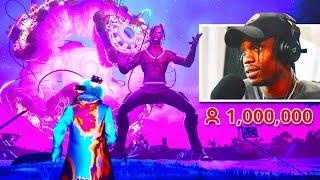 TRAVIS SCOTT Reacts to his FORTNITE LIVE EVENT CONCERT!