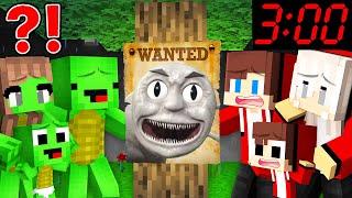 SCARY THOMAS is WANTED by JJ and Mikey Family At Night in Minecraft! - Maizen