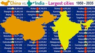 China vs. India: Comparing largest cities |TOP 10 Channel