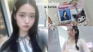 INTERNSHIP in korea vlog: ad filming for an idol, scalp treatment, leather workshop, shopping & food