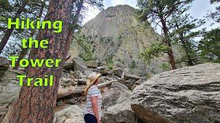 HIKING the TOWER TRAIL at DEVILS TOWER NATIONAL MONUMENT WYOMING