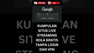 KUMPULAN SITUS LIVE STREAMING BOLA GRATIS TANPA VPN #shorts