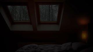 Rain Sounds Covers the Narrow Room Ambience - Lying in Attic and Listening to Rain Falling on Roof