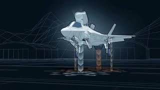 How does the F 35 vertical takeoff work.