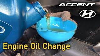 Hyundai Accent Engine Oil Change