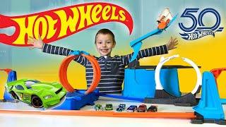 Hot Wheels!   Wyrzutnia Rakiet i Kaskaderskie Pętle Track Builder