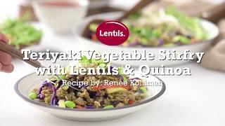 Teriyaki Stirfry with Lentils & Quinoa