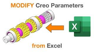 MODIFY Creo Parameters from Excel