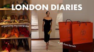 Hermes sent me a gift + wardrobe sneak peek + dinner with Tom Ford | LONDON DIARIES