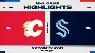 NHL Highlights | Flames vs. Kraken - October 19, 2024