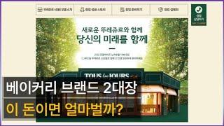 우리나라 대표 빵집 뚜레쥬르, 창업 비용, 매출, 수익분석