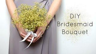 DIY Gypsophila (Baby's Breath) Bridesmaid Bouquet