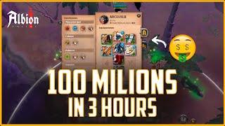 100 MILIONS IN 3 HOURS, GANKING RED ZONE | ALBION ONLINE