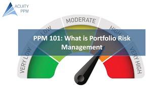 PPM 101   How to Manage Portfolio Risk