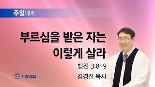 [소망교회] 부르심을 받은 자는 이렇게 살라 / 벧전 3:8~9 / 주일설교 / 김경진 목사 / 20241110