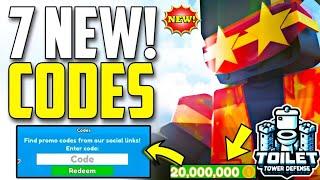 NEW *ALL* WORKING CODES  - TOILET TOWER DEFENSE CODES 2024 - TOILET TOWER CODE