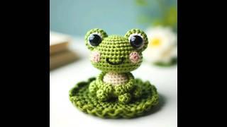 개구리 인형(a frog doll) #인공지능 #코바늘 #코바늘인형 #개구리 #인형 #개구리인형 #임영웅 #ai #craft #crochet #frog #doll #cute