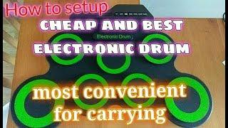 High quality Digital drum real beat feel -Roll up Drum Set with 7 Pads- Setup and Review (PART-2)