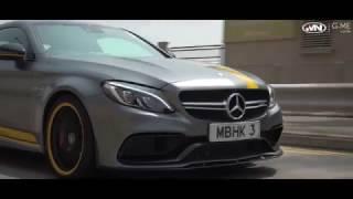 Cruising in a Mercedes-Benz C63s Coupe