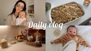 DAILY VLOG: Greyson is 2 months old, cooking & fall baking, new habits, PR haul