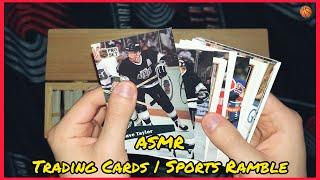 *ASMR* Trading Cards And Sports Ramble (Whispering, Tapping, Scratching)