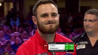 NINE-DARTER, 170 AND FLY-GATE! Anderson v Cullen | 2018 World Matchplay