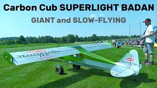 Carbon Cub SUPERLIGHT BADAN | 4,3m scale RC STOL airplane | 4K | Jirice Airshow 2024