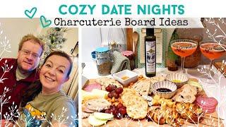 COZY DATE NIGHT I Charcuterie Board Ideas | Aeons Olive Oil | Artichoke Dip | Christmas Tree Pasty|