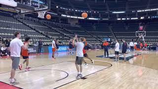 Illinois shoot around prior to NCAA Tourney part 1