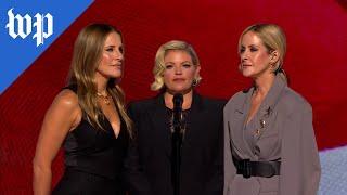 The Chicks perform the national anthem at DNC